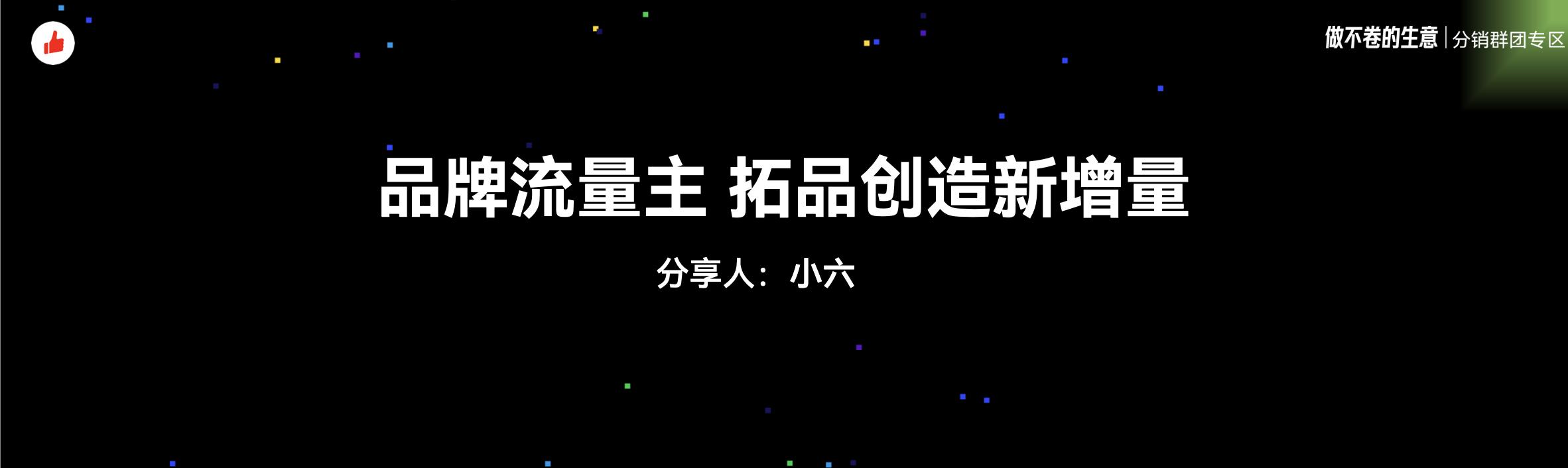 《品牌流量主拓品创造新增量》：有赞12周年分享｜品牌流量主如何快速在分销市场补品扩量