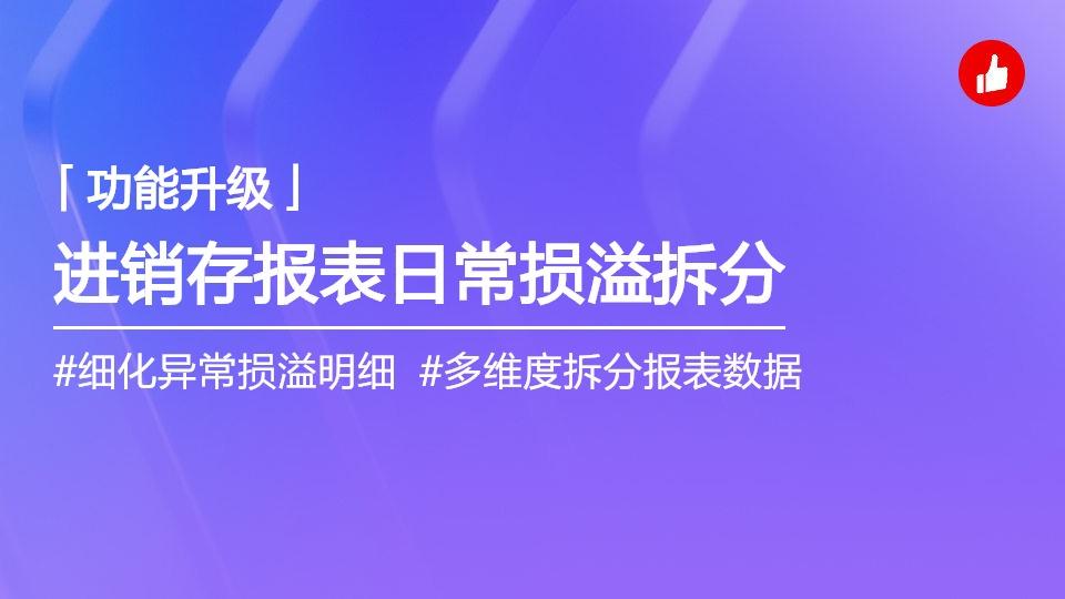 进销存报表日常损溢拆分
