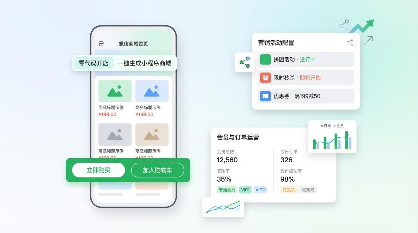 微信商城 - 微信开店卖货系统